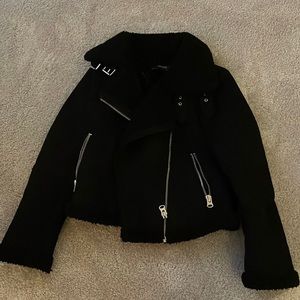 Zara Sherpa Moto jacket